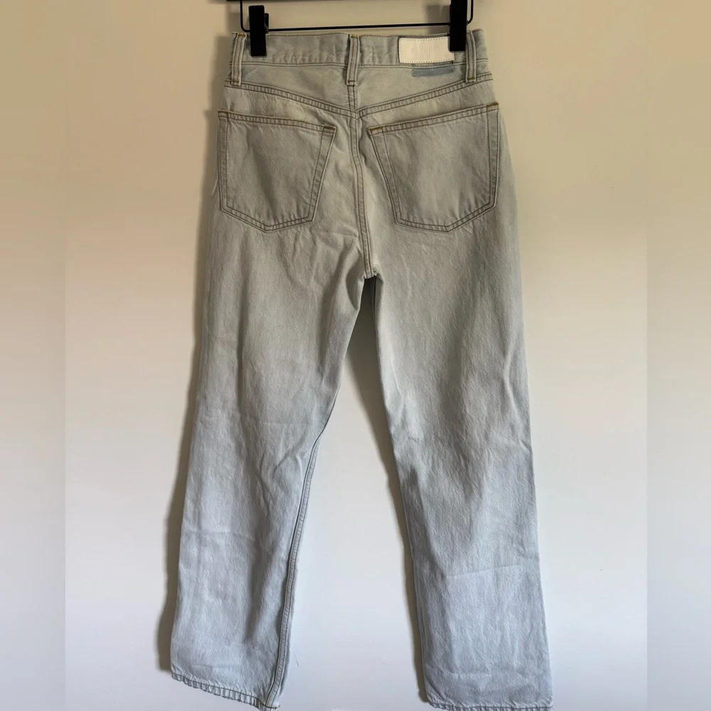 $295 Re/Done 90s High Rise Loose Bleach Destroy - 25